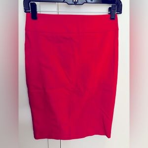 NWT express pencil skirt / size 2 / red